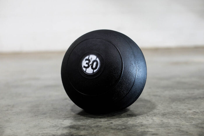 black 30 pound medicine ball